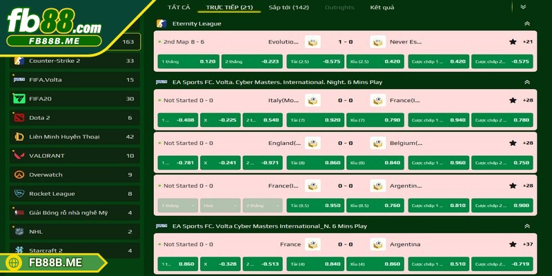 Esport FB88 TS3 ra mắt nhiều game mới đặc sắc