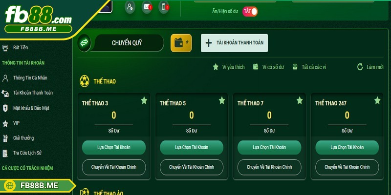 Luôn kiểm tra số dư, chuyển quỹ